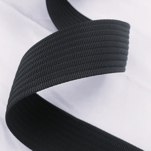 Sangle de sécurité en polyester robuste de 1,5 po de large, noire, pour extérieur, protection, sangle de bagage, accessoires de chaussures, attaches de fixation - Product Image 2