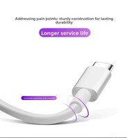 Câble de charge rapide USB-A vers Type-C 3A/5A pour iPhone, ordinateur, écouteurs - gaine en PVC/TPE, conducteur en cuivre étamé, longueurs de 1m à 3m