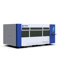 Machine de découpe laser à fibre de bureau mini avec commande Cypcut, servomoteur Yaskawa, refroidissement par eau pour tôles métalliques, haute précision