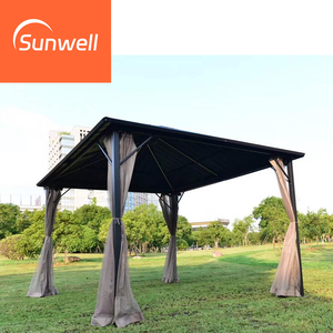 Fabbrica all'ingrosso Custom alluminio antipioggia Business Gazebo baldacchino con tenda pubblicità Pergola personalizzabile - Product Image 3