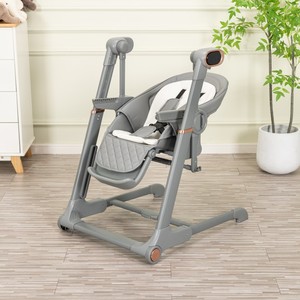 Chaise haute électrique 4-en-1 pour bébé, pliable en forme de Z, multifonctionnelle avec balançoire musicale et table à langer, chaise de repas pour bébé - Vente en gros - Product Image 3
