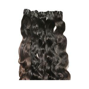 Extensiones de cabello humano de templo indio de Color negro Natural virgen 100%, paquetes sin procesar, estilos de ondas de cuerpo recto, cabello Remy - Product Image 1