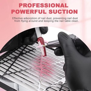 Nail Dust Collector, Adjustable Suction, Professional Nail Fan Dust Collector With Light Manicure Dust Collector - Product Image 3