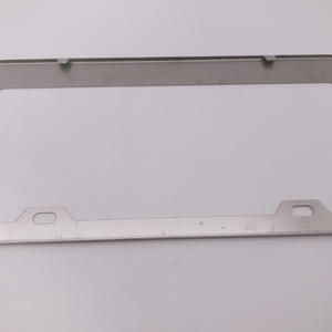 Chrome-Marco de placa de matrícula de coche, impresora personalizada de aluminio, tamaño de EE. UU. - Product Image 2