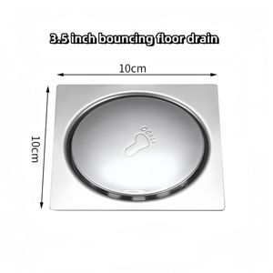 Vente chaude Drain <span class=keywords><strong>de</strong></span> sol <span class=keywords><strong>de</strong></span> salle <span class=keywords><strong>de</strong></span> bain moderne rectangulaire en acier inoxydable écologique surface polie 100mmx100mm connexion filetée - Product Image 5