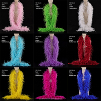 PROMOTION : Boas en Plumes d'Autruche Naturelles Teintes, Vente en Gros, 10-15cm, 1-30 Plis, pour Robes, Bricolage, Artisanat, Mariages, Costumes, Danse, Fêtes, Halloween