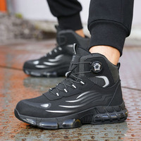 Chaussures de sécurité montantes neuves 980 à embout d'acier, anti-écrasement, anti-perforation, boucle rotative, légères et confortables pour la construction industrielle