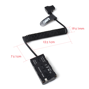D-tap to F550 batteria fittizia <span class=keywords><strong>2</strong></span> cavo di alimentazione in Nylon a spirale | Per fotocamere 4K magia nera - Product Image 5