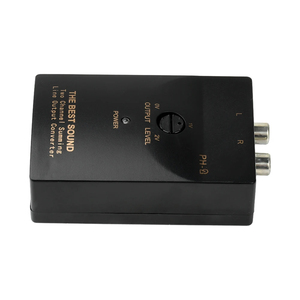 PH-2 자동차 스테레오 오디오 변환기 <span class=keywords><strong>RCA</strong></span>-스피커 앰프 하이-로우 레벨 라인 출력 변환기 어댑터 배선 조정 가능한 자동 부품 - Product Image 5