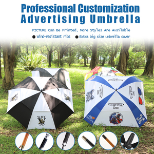 Cadeau personnalisé OEM ODM parapluie droit parasol à côtes solides umberalles grands parapluies de golf pour la pluie coupe-vent - Product Image 3