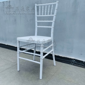 Sillas de Banquete Apilables de Plástico PP Blanco, Económicas y de Alta Calidad, en Paquete Pequeño, para Eventos de Hotel, Bodas y Comedores - Product Image 3