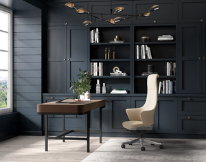 เก้าอี้สำนักงานผู้บริหารปรับความสูงได้ดีไซน์ทันสมัยพร้อมเบาะหนังแท้และพนักพิงศีรษะ - Product Image 2