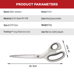 Chuyên Nghiệp Thép Không Gỉ Kéo Thợ May Cho Cắt Giấy DIY Lớp May Kéo Với Nhựa Xử Lý Cho Vải - Product Image 3