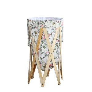 Vestiti scatola di immagazzinaggio organizzatore <span class=keywords><strong>bagno</strong></span> cestino di immagazzinaggio bin legno multifunzione cestino organizer lavanderia contenitore - Product Image 1