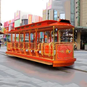 新设计电动观光巴士定制嘉年华游乐设施旅游无轨火车游乐设施出售