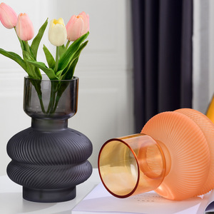 Aeofa-jarrón <span class=keywords><strong>de</strong></span> <span class=keywords><strong>flores</strong></span> con vela o Flor, florero negro alto hecho a mano - Product Image 6