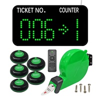 Système d'appel sans fil commercial pour files d'attente, bouton d'appel de comptoir avec affichage LED et distributeur de tickets pour banques, hôpitaux, cliniques, restaurants