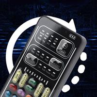 Cambiador de Voz I9, Set Multifuncional Portátil con Tarjeta de Sonido Mini para Grabación, Ideal para Streamers y Computadoras