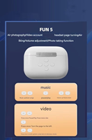 Desain Tombol HYUNDAI FUN5 BT Controller Remote Kontrol Video Pendek Earbuds Auriculares Sport Tws Wireless Earphone