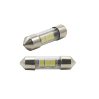 Bombilla LED T6.3 Sv7.5 Festoon de 28 mm, 6 Voltios, 12 24, Lámpara de Fusible Delgado para Panel de Instrumentos Marinos, Escala de Tablero, Alto Rendimiento