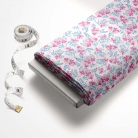 Nouvelle conception de chemise en tissu popeline de coton peigné personnalisé, imprimé numérique floral, voile respirant, antistatique, léger et biologique