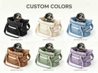 Sac de transport pour animaux de compagnie en nylon avec base en PC, coussin amovible et lavable, fenêtre en maille, pour chiens et chats, portable, fabrication OEM