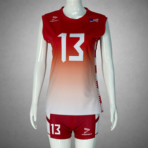 เสื้อวอลเลย์บอลแขนกุดแบบแห้งเร็วระดับโปรสำหรับทีมหญิง ชุดยูนิฟอร์มวอลเลย์บอล - Product Image 1