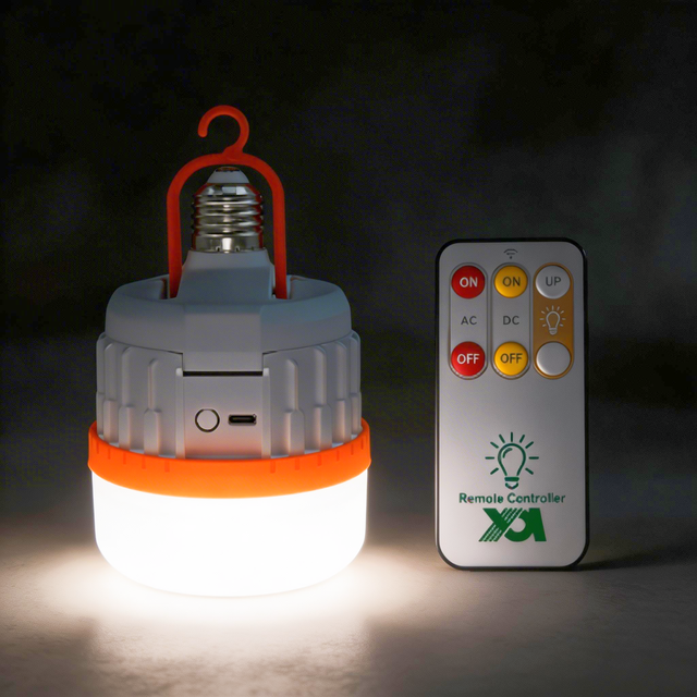 AC/DC Remote Control Camping Emergency Light Foldable Removable 3000mAh Battery Model Surge-protected LED Bulb 7-8 Hours Battery