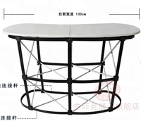 Comptoir pliable en aluminium