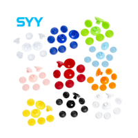 SYY 8-en-1 Capuchon de joystick antidérapant 3D de remplacement, bouton champignon, capuchon de bascule pour manette PS5