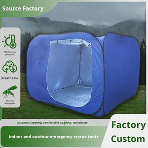 Emergency Equipment Typhoon Indoor Evacuation Earthquake Disaster Rescue Modular Rectangular Pop-Up Shelter Outdoor Four-Season - Product Image 4
