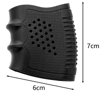 Housse de poignée tactique antidérapante en caoutchouc, style antidérapant pour les séries 17/19/20/21/38, accessoires de chasse en caoutchouc durable
