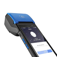 Printer termal Android 12 5.45 inci, printer termal Nfc sistem Pos, stiker penerimaan terminal Pos dengan Nfc Printer termal