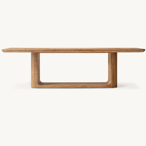 Tables à manger rectangulaires modernes en <span class=keywords><strong>bois</strong></span> massif, meubles de luxe RH personnalisés Rhoohill - Product Image 6
