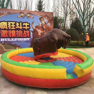 Outdoor parco di divertimenti pazzo toro gonfiabile macchina rodeo bull gonfiabile toro meccanico di gioco per bambini e adulti - Product Image 1
