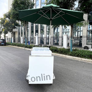 Chariots de crème glacée de vélo électrique chariot de boisson de voyage chariot poussoir de réfrigérateur <span class=keywords><strong>à</strong></span> vendre - Product Image 4