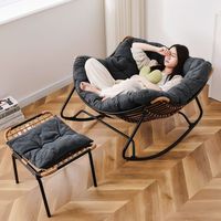 Fauteuil inclinable moderne à bascule pour adultes, en tissu, pour la détente, la chambre à coucher, le salon et la salle à manger