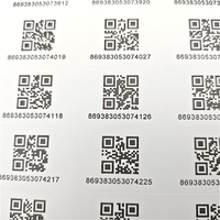 Étiquette anti-contrefaçon avec impression de numéro de série personnalisé étiquette autocollante en papier vinyle PVC code QR autocollant de code à barres