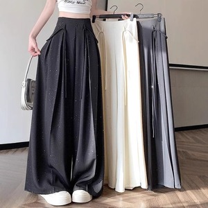 Jupe-<span class=keywords><strong>pantalon</strong></span> taille haute amincissante à jambes larges avec fines paillettes, nouvelle collection Printemps/Été 2026 pour <span class=keywords><strong>femme</strong></span> - Product Image 1