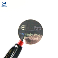 Stiker Hologram Vinyl Asli Perak Bulat A4 Perekat, Dapat Dicetak, Anti Palsu, UV Holografik