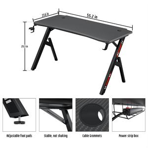 Hiện đại nhà văn phòng chơi game bảng lớn sợi Carbon Máy tính để bàn Gamer bảng cup chủ cho phòng trò chơi phòng khách máy tính bàn - Product Image 6