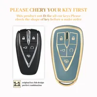 Housse de clé de voiture en TPU à 5 boutons pour Changan CS35 PLUS CS75PLUS CS55PLUS Eado UNI-T Oushang X5 X7 EV Noir Haute Qualité