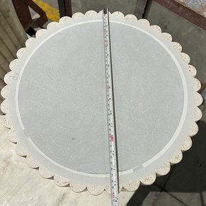 Dalles de pierre de <span class=keywords><strong>tavertin</strong></span> super blanc de luxe Comptoirs de cuisine polis sur mesure Table à manger avec travertin - Product Image 3