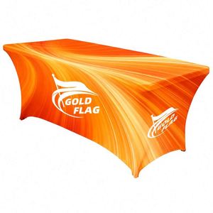 6' Traditional <b>Portable</b> <b>Table</b> Cover Digital Printing Customizable for Parties Logo High Quality Thick Fabric Vibrant Colors Bulk - Product Image 1