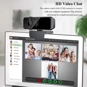 Video görüşmesi için bulit-mikrofon ile Web cam 1080p Full HD çevrimiçi Web Cam dönemi