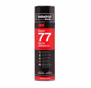 Adhesivo en Aerosol Super 77, Epoxi, para Unión de Paneles, Multiusos, 425g, Grado Industrial, para Láminas, Alfombras, Papel, Cartón, Fieltro - Product Image 1