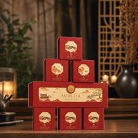 Nouvelle Boîte d'emballage personnalisable pour gâteaux de lune de la Fête de la Mi-Automne 2025, vide, 468 compartiments, avec estampage, qualité alimentaire, prête à la vente (UV)