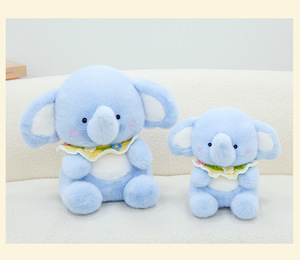 Nuovo felice carino piccolo elefante blu di pezza con riempimento di cotone PP peluche per bambini compagno bambola adorabili decorazioni per la casa bambole - Product Image 6