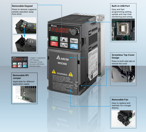 VFD4A2MS43AFSAA ของแท้ ตัวแปลงความถี่ประสิทธิภาพสูงพร้อมฟิลเตอร์ - Product Image 4