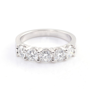 Впечатляющее кольцо из настоящего бриллианта диаметром 3,5 мм, кольцо из белого золота 14 к с круглым бриллиантом для лаборатории, ювелирные изделия из драгоценных камней - Product Image 1